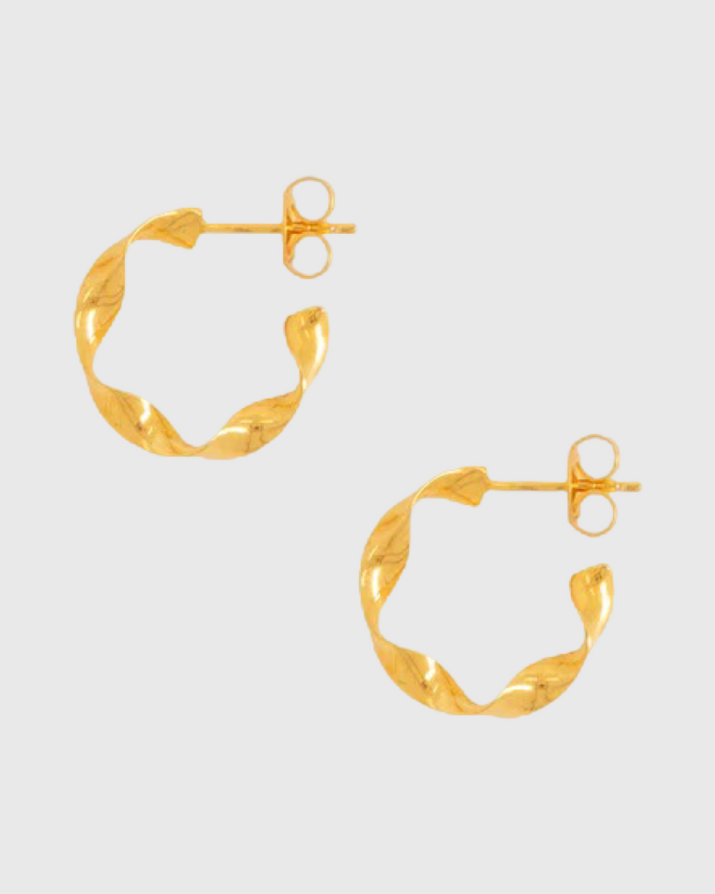 la tribe twisted hoop small gold