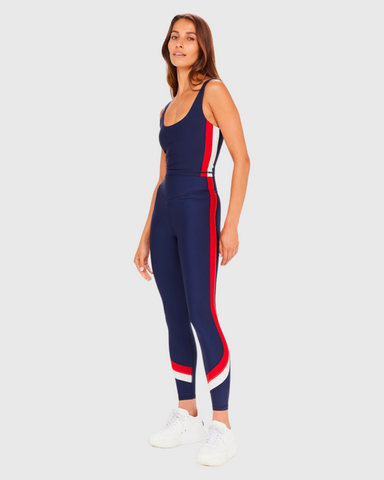 the upside form seamless 25in midi pant navy