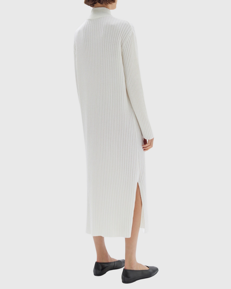 assembly label pearl roll neck knit dress cream