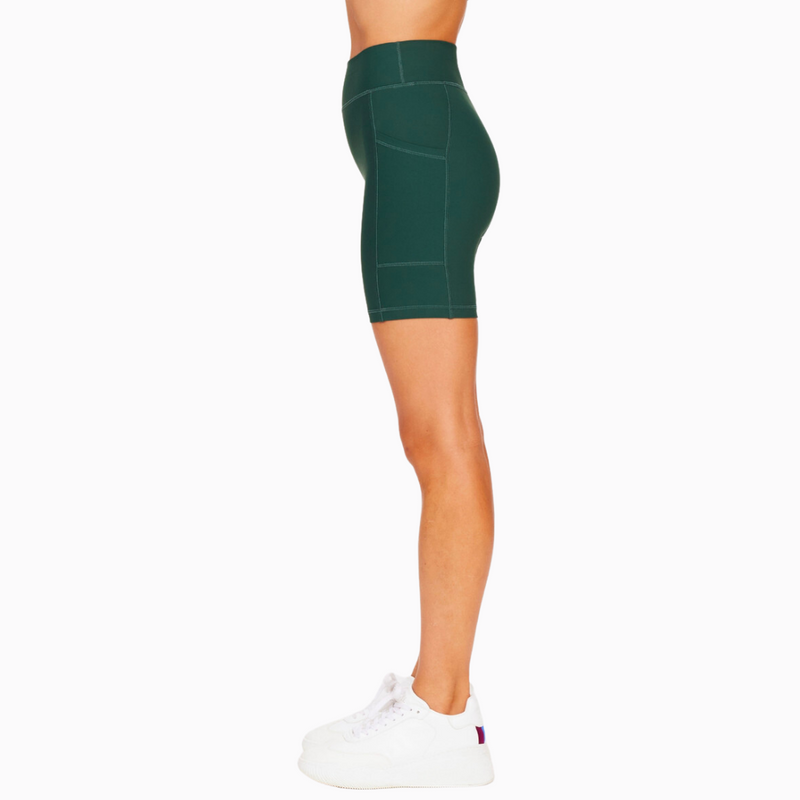 the upside peached 6in pocket spin short british racing green