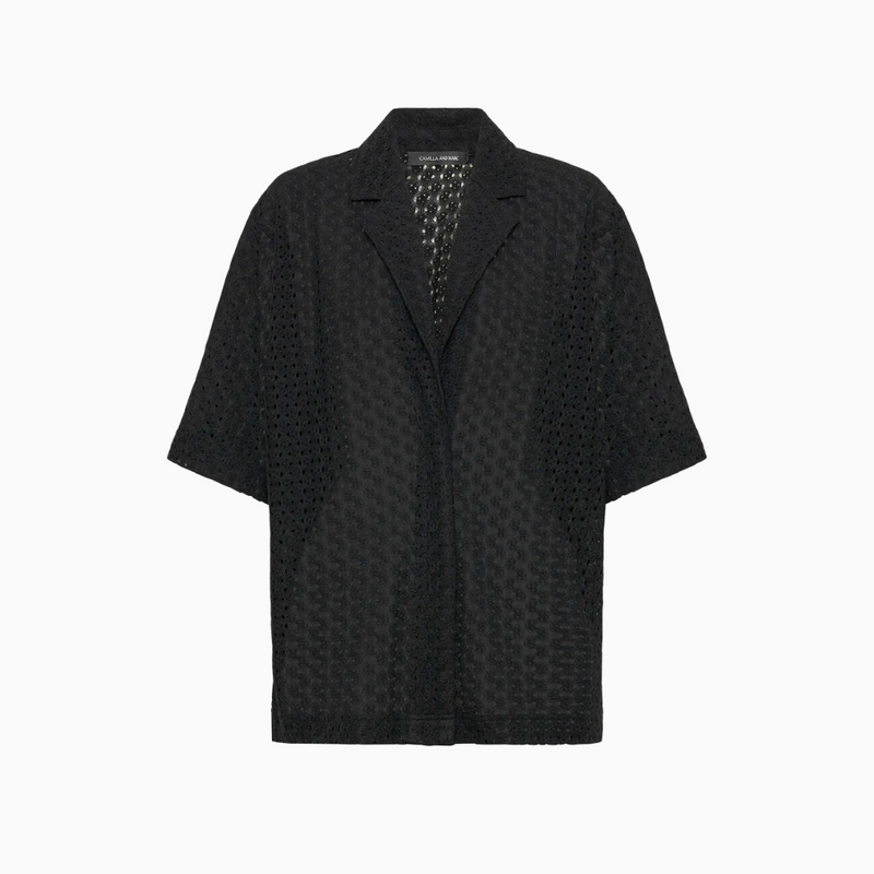 camilla and marc agna lace shirt black