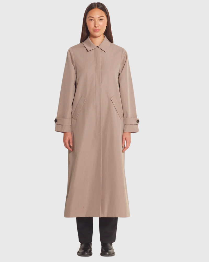 juliette hogan cleo trench (soft twill suiting) taupe