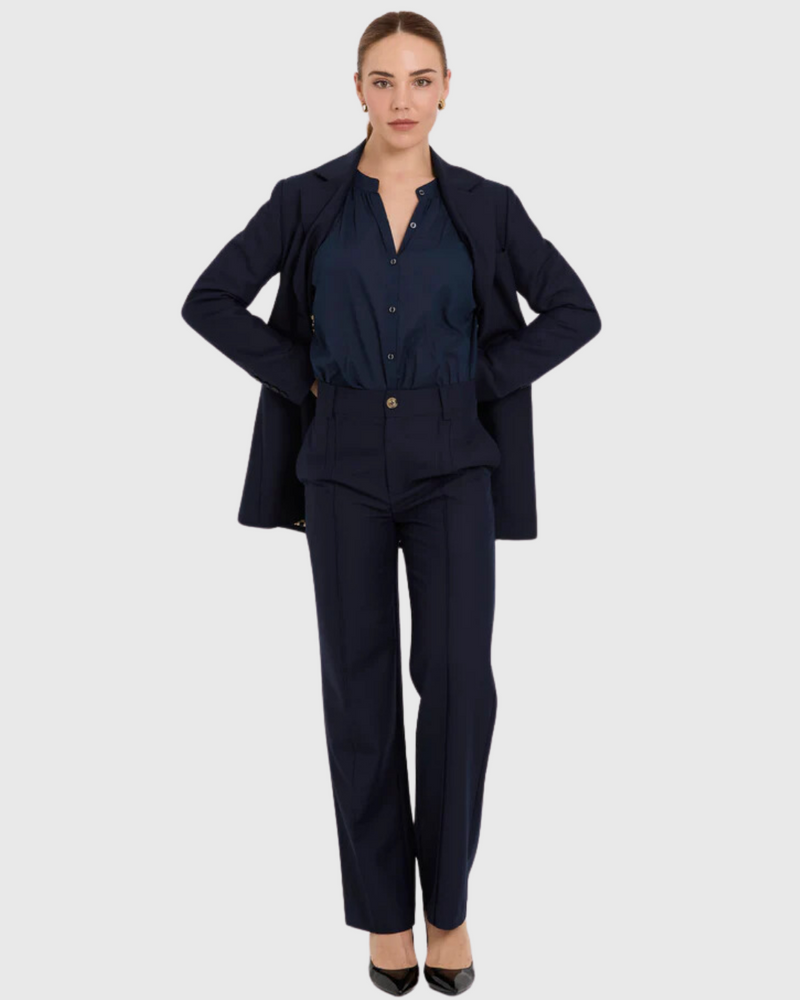 tuesday king blazer navy suiting