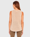 the upside knitted muscle tank pebble