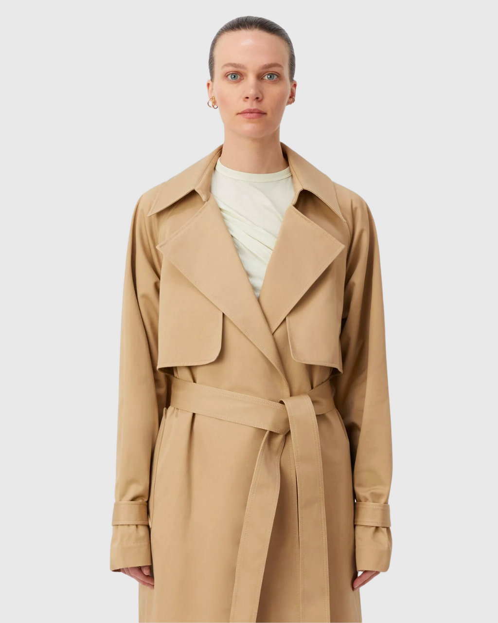 camilla and marc mika trench coat fawn