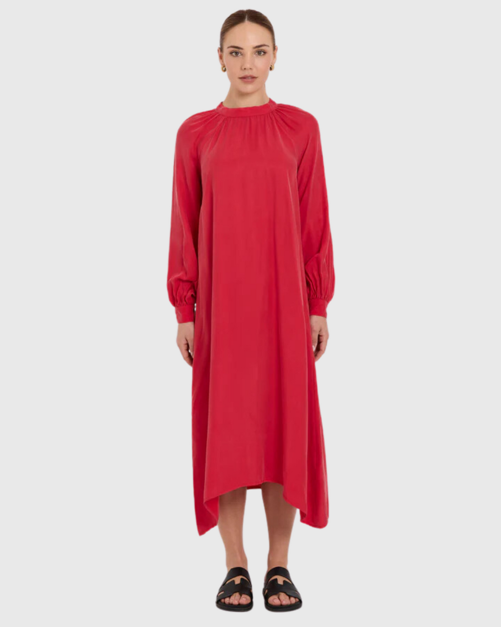 tuesday elsie dress raceday red