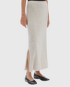 assembly label wool cashmere rib skirt oat marle