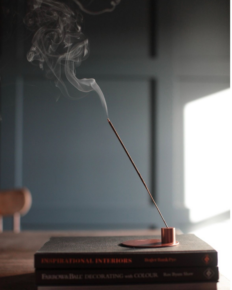 bazaar brass incense holder