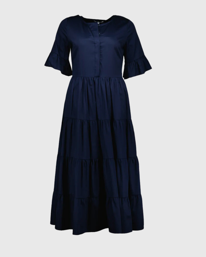 tuesday bridie dress french navy