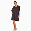 juliette hogan rue shirtdress (summer cotton) black