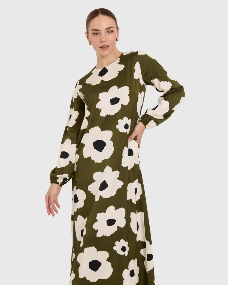 tuesday maggie dress olive flower