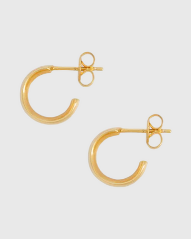 la tribe paper clip earrings gold