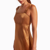 juliette hogan mei dress (crushed satin) bronze