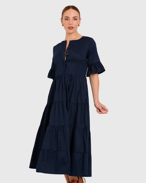 tuesday bridie dress french navy