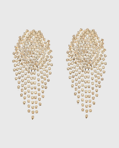la tribe paper clip earrings silver
