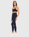 the upside form seamless 25in midi pant navy
