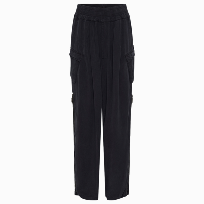 one teaspoon charcoal tencel zipped parachute pants