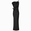 camilla and marc karsten knot recycled midi evening dress black