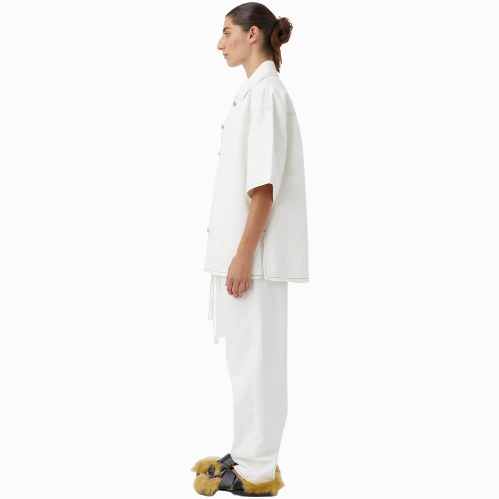 camilla and marc clara short sleeve shirt white