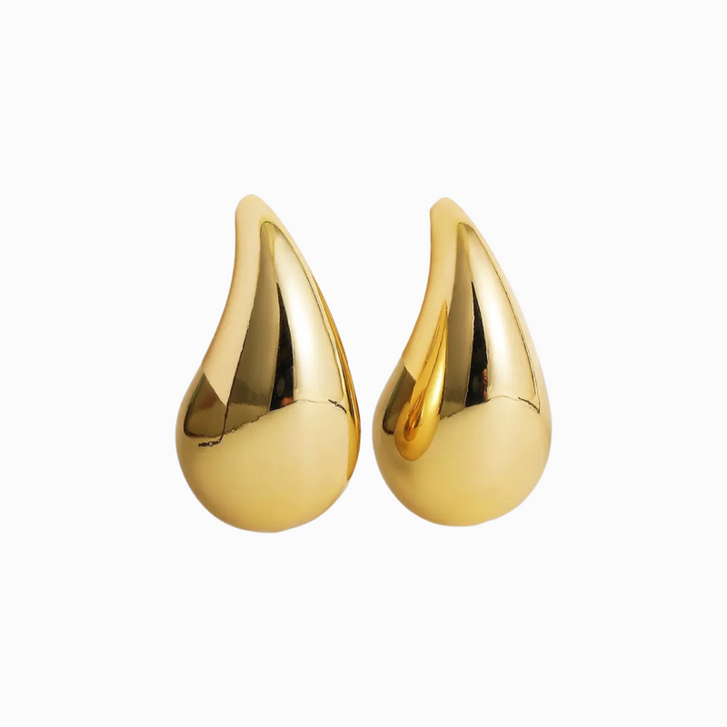 gold small drop earrings