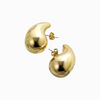 gold small drop earrings