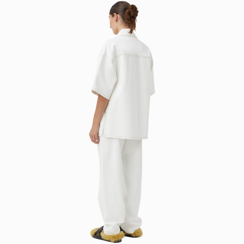camilla and marc clara short sleeve shirt white