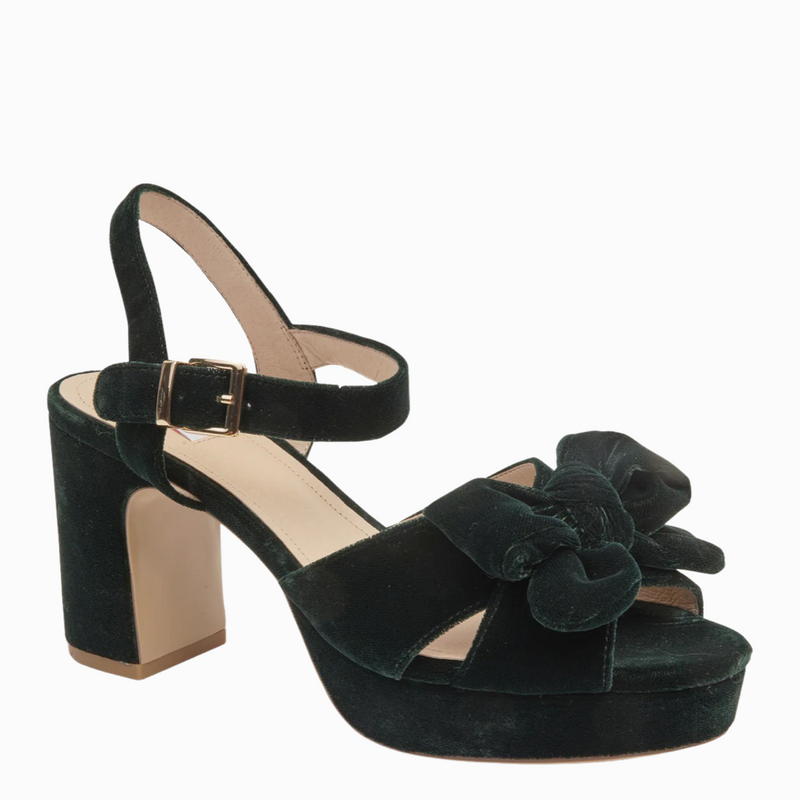 mw by kathryn wilson zsa zsa heels green velvet