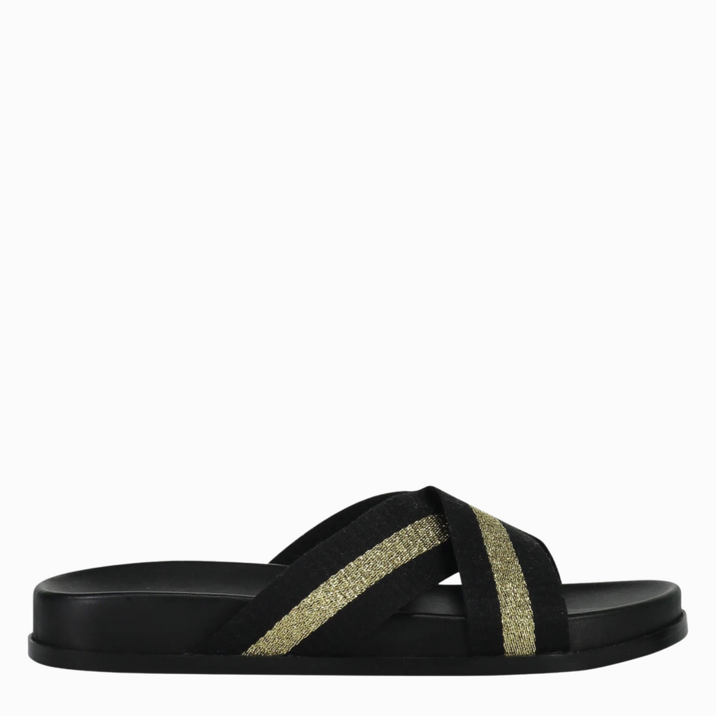 saben stella slides black/gold