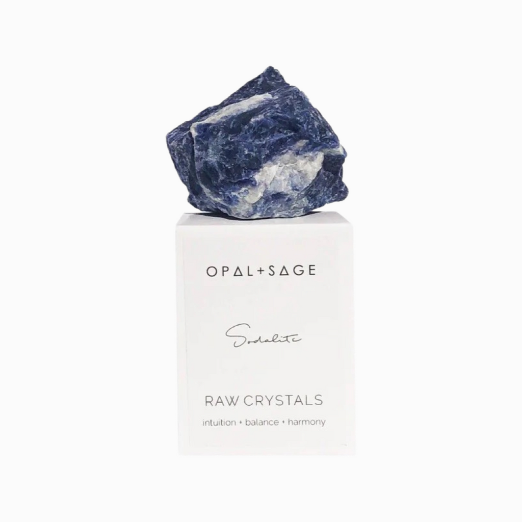 opal + sage crystal sodalite