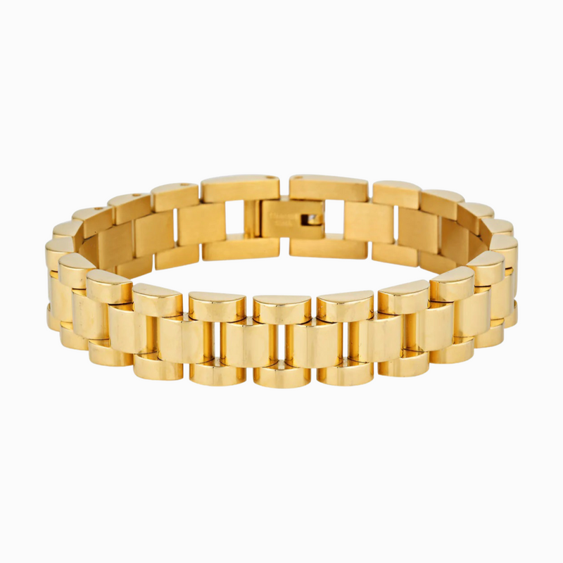 psalm studio link bracelet gold
