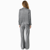 remain june silk pants black houndstooth