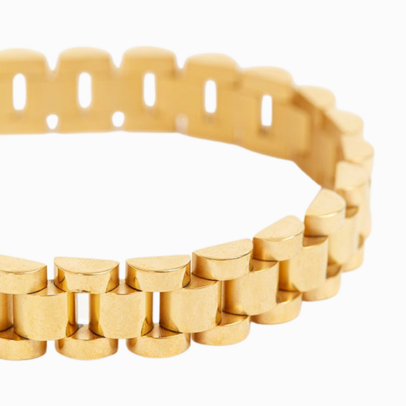 psalm studio link bracelet gold