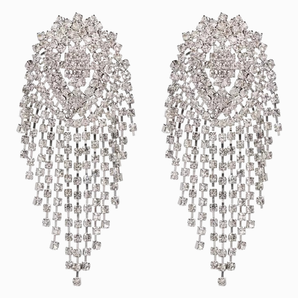 valentina crystal maxi earrings